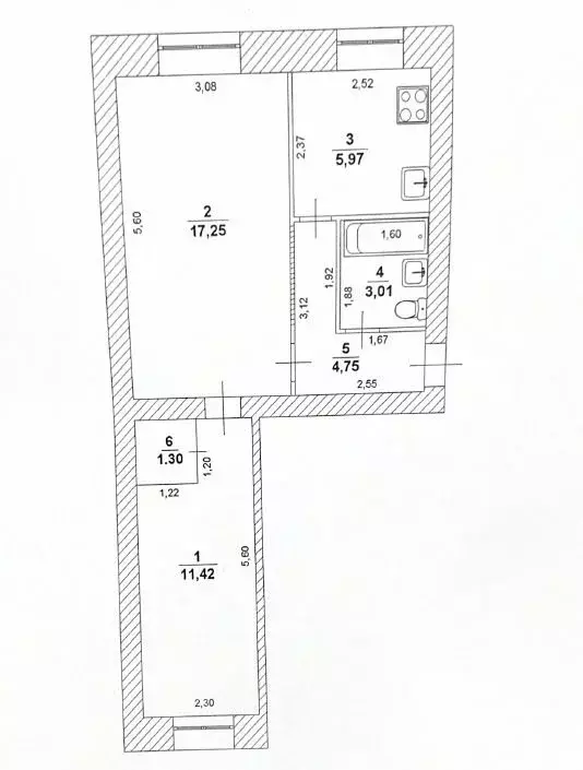 2-комнатная квартира: Ульяновск, улица Маяковского, 20 (43.7 м) - Фото 1