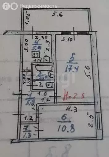 5-комнатная квартира: Махачкала, Ташкентская улица, 15 (120 м) - Фото 0