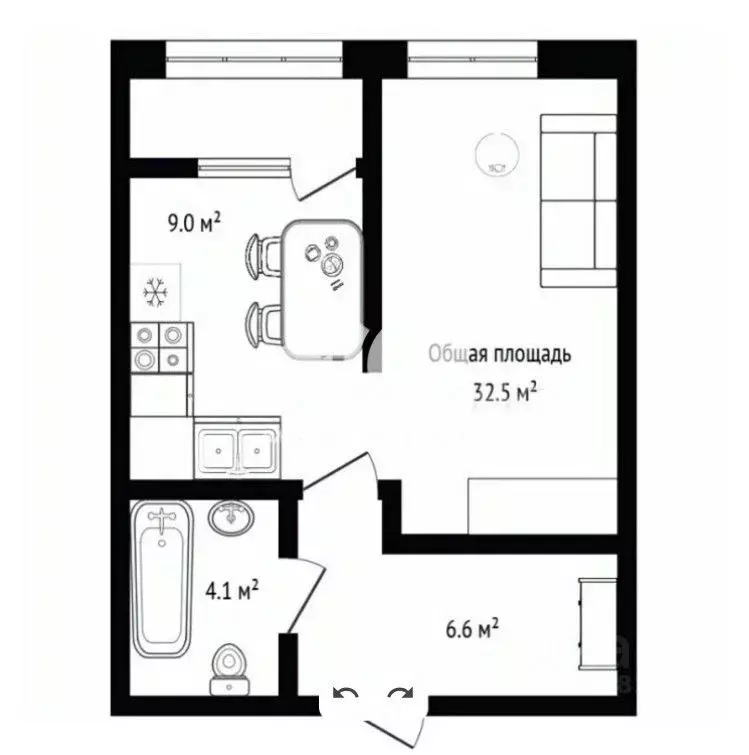 1-к кв. Новосибирская область, Новосибирск ул. Михаила Востокова, 2 ... - Фото 1
