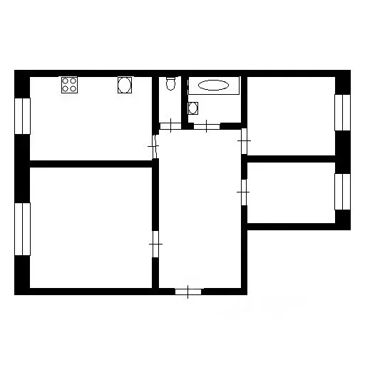 3-к кв. Тюменская область, Тюмень ул. Мельникайте, 127 (64.4 м) - Фото 1