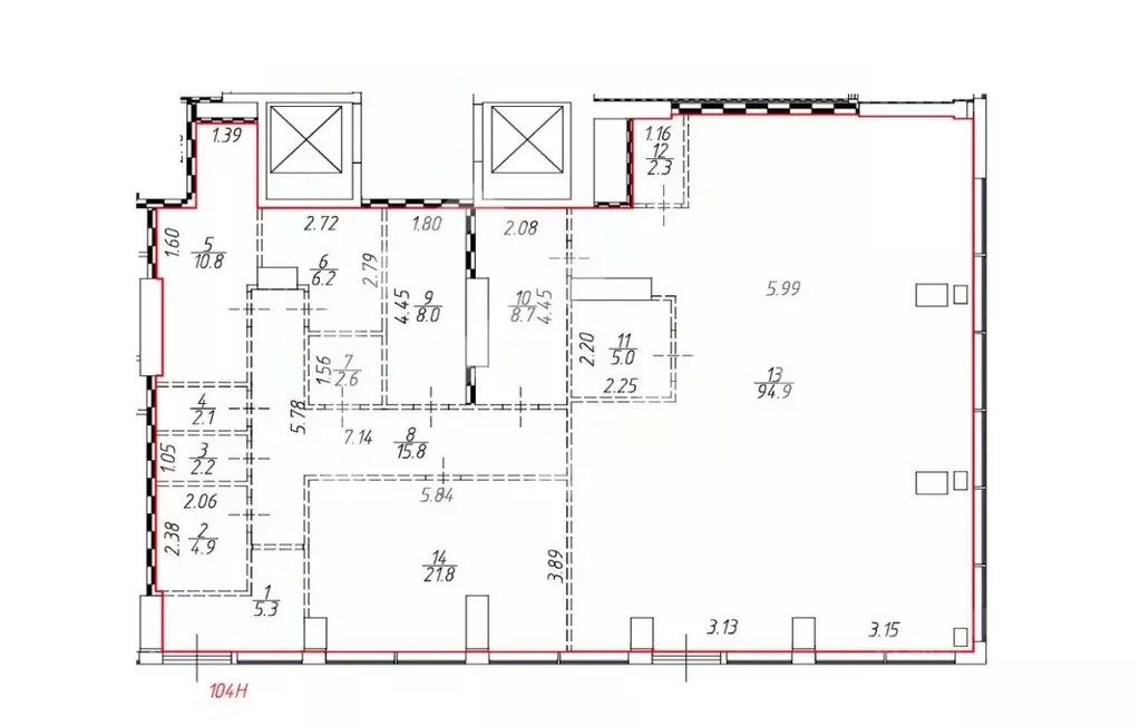 Помещение свободного назначения в Москва Летниковская ул., 11к1 (88 м) - Фото 2