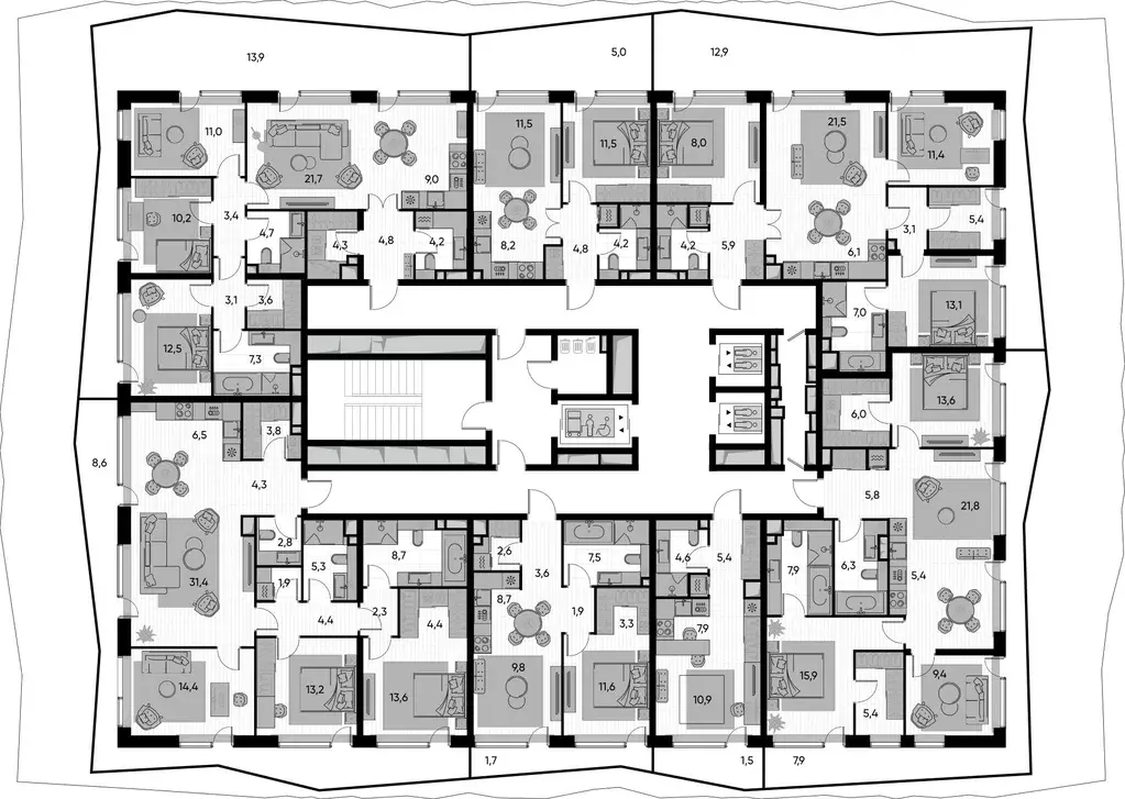 2-к кв. Москва Полковая ул., 1к1 (44.2 м) - Фото 2
