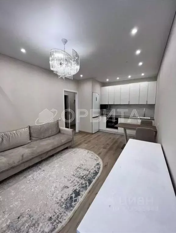 1-к кв. Тюменская область, Тюмень ул. Краснооктябрьская, 14к2 (38.4 м) - Фото 1