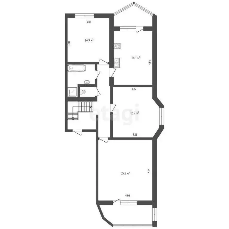 3-комнатная квартира: Ярославль, Республиканская улица, 84к2 (93 м) - Фото 1