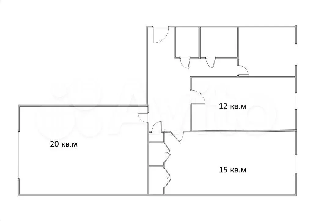 3-к. квартира, 60,8 м, 5/5 эт. - Фото 0