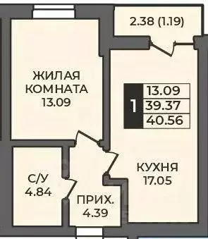 1-к кв. Оренбургская область, Оренбург Гранд Парк жилой комплекс ... - Фото 0