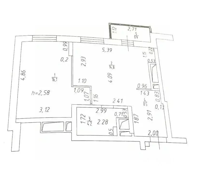 1-к кв. Татарстан, Казань ул. Рауиса Гареева, 109 (43.6 м) - Фото 1