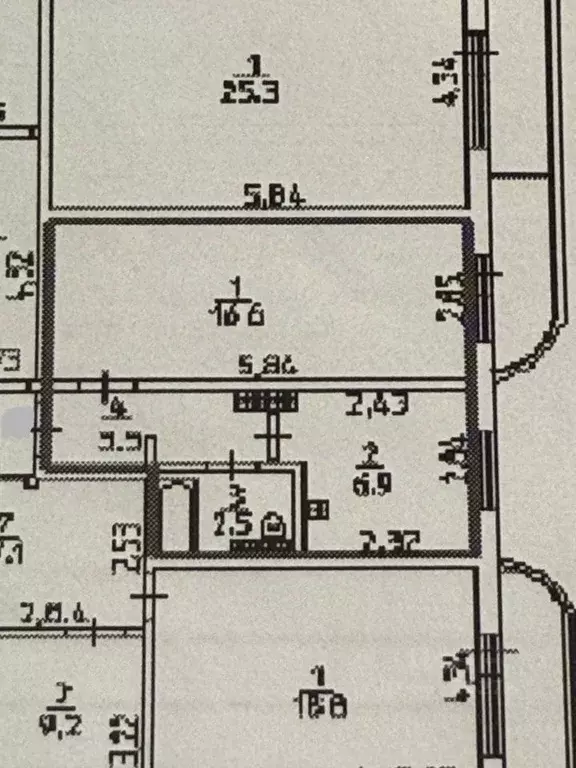 1-к кв. Пермский край, Кунгур ул. Каширина, 24А (29.5 м) - Фото 2