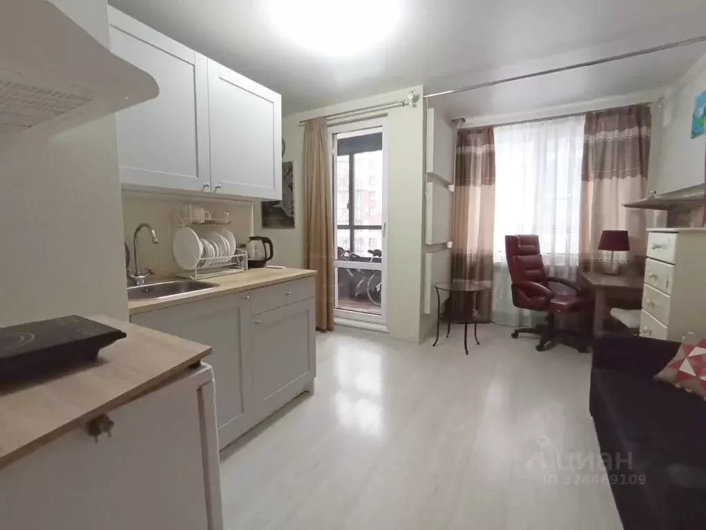 Студия Санкт-Петербург ул. Крыленко, 1к1с6 (25.0 м) - Фото 1