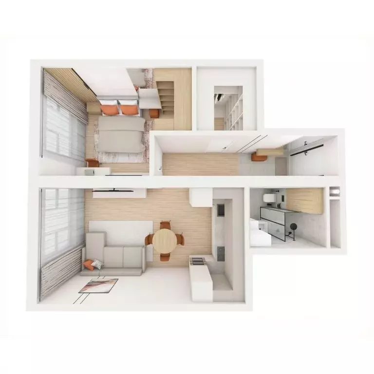 2-к кв. Приморский край, Владивосток ул. Нейбута (53.5 м) - Фото 2