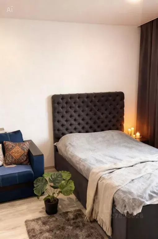Студия Курганская область, Курган Заозерный жилрайон, 5-й мкр, 35А ... - Фото 1