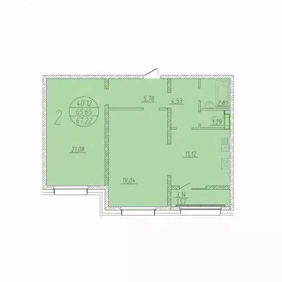 2-к кв. Сахалинская область, Анивский городской округ, с. Новотроицкое ... - Фото 1