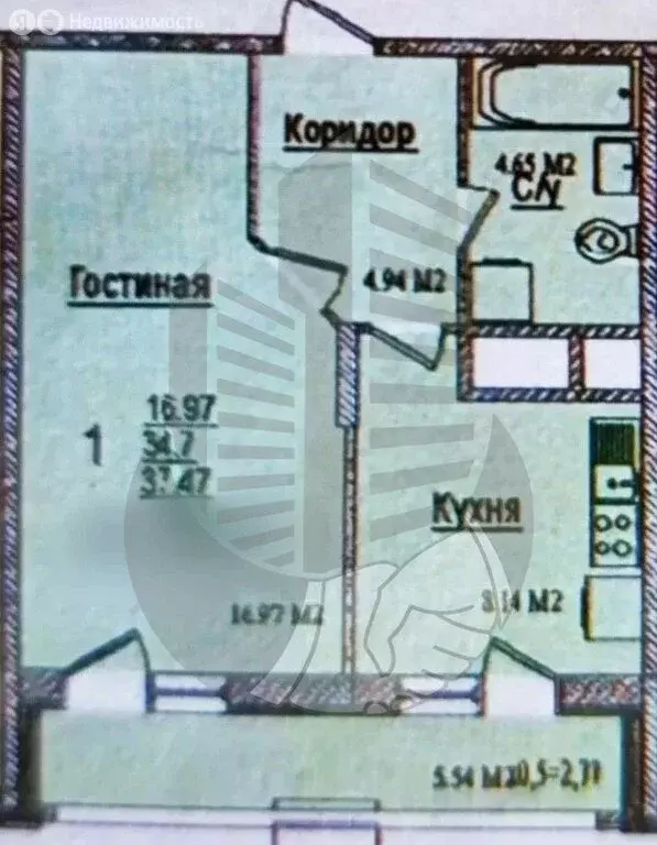 1-комнатная квартира: Краснодар, 3-я Трудовая улица, 1/3 (38 м) - Фото 0