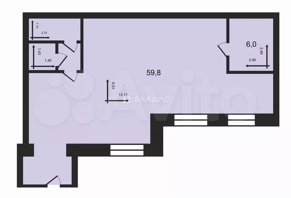 Продам помещение свободного назначения, 76.8 м - Фото 0