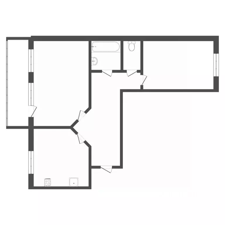 2-к кв. Тюменская область, Тюмень ул. Максима Горького, 3 (80.0 м) - Фото 1