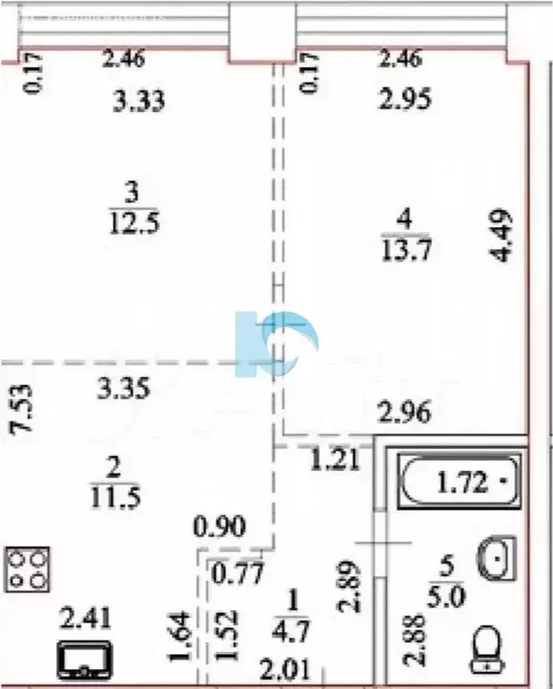 2-комнатная квартира: Уфа, жилой район Зелёная Роща, жилой комплекс ... - Фото 1