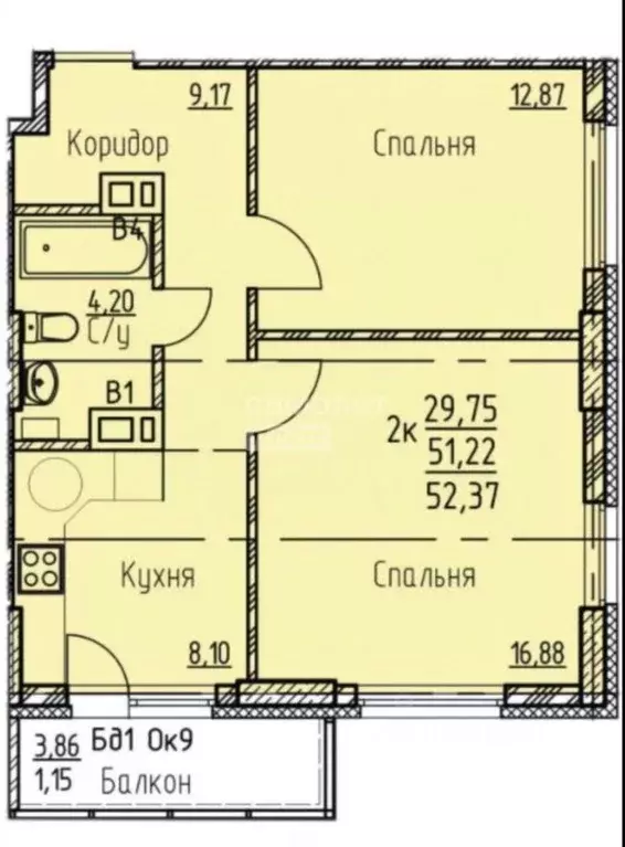 2-к кв. Челябинская область, Челябинск ул. 250-летия Челябинска, 27 ... - Фото 1