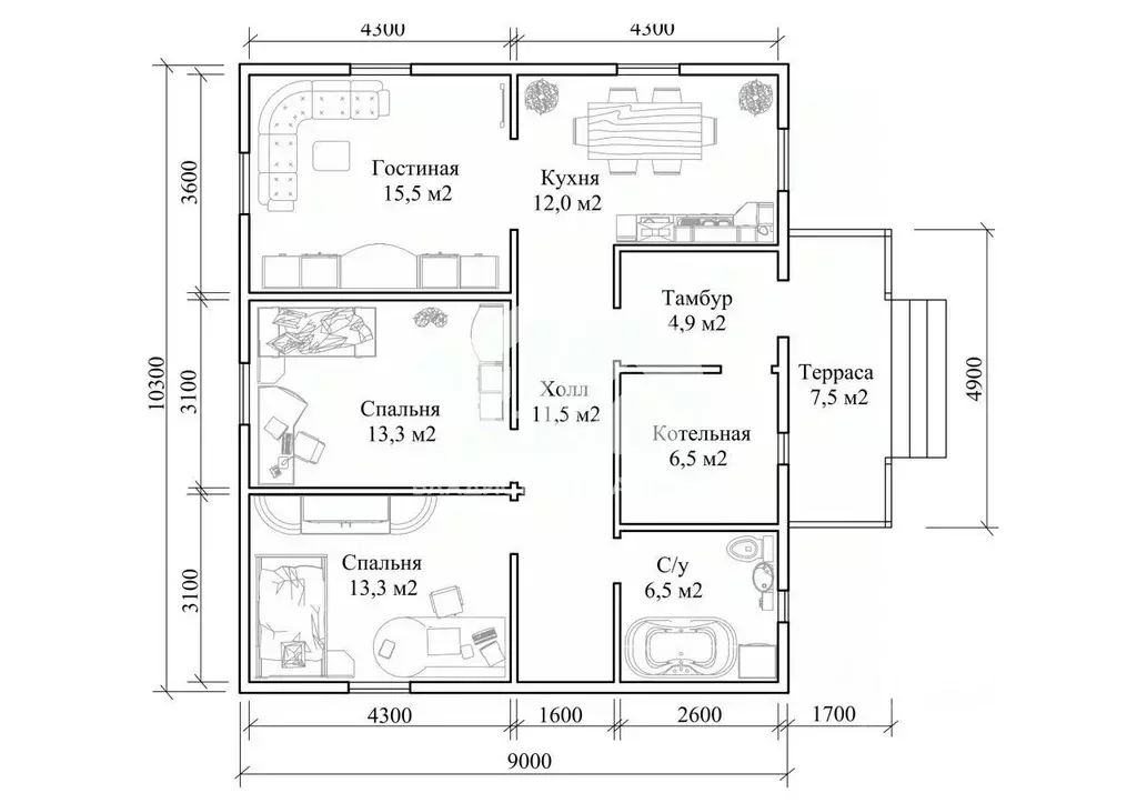 Дом в Новосибирская область, Новосибирский район, Толмачевский ... - Фото 2