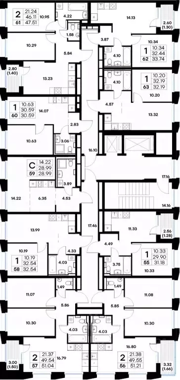 2-к кв. Татарстан, Казань ул. Профессора Мухамедьярова (51.04 м) - Фото 2