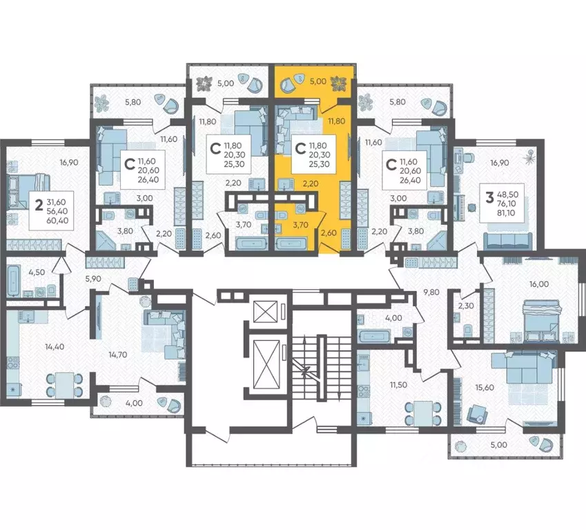 Студия Краснодарский край, Сочи городской округ Горный Квартал жилой ... - Фото 2