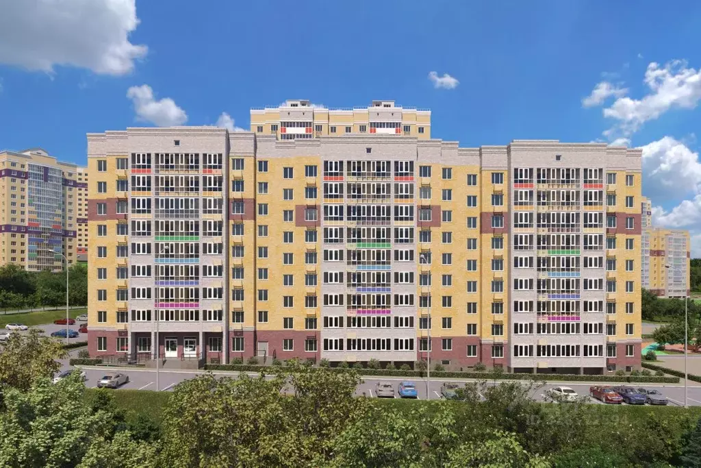 1-к кв. Чувашия, Чебоксары ул. Василия Алендея, поз35 (39.4 м) - Фото 2