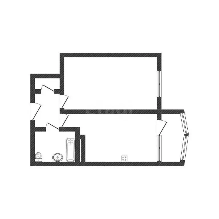 1-комнатная квартира: Валуйки, улица Щорса, 9А (38.1 м) - Фото 1