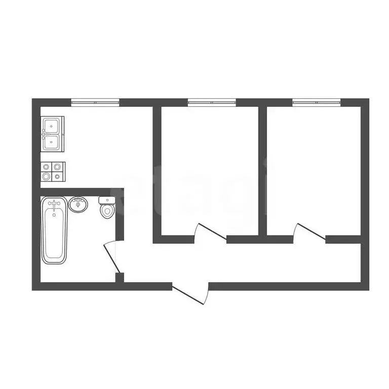 2-комнатная квартира: Ковров, Еловая улица, 86/5 (47 м) - Фото 1