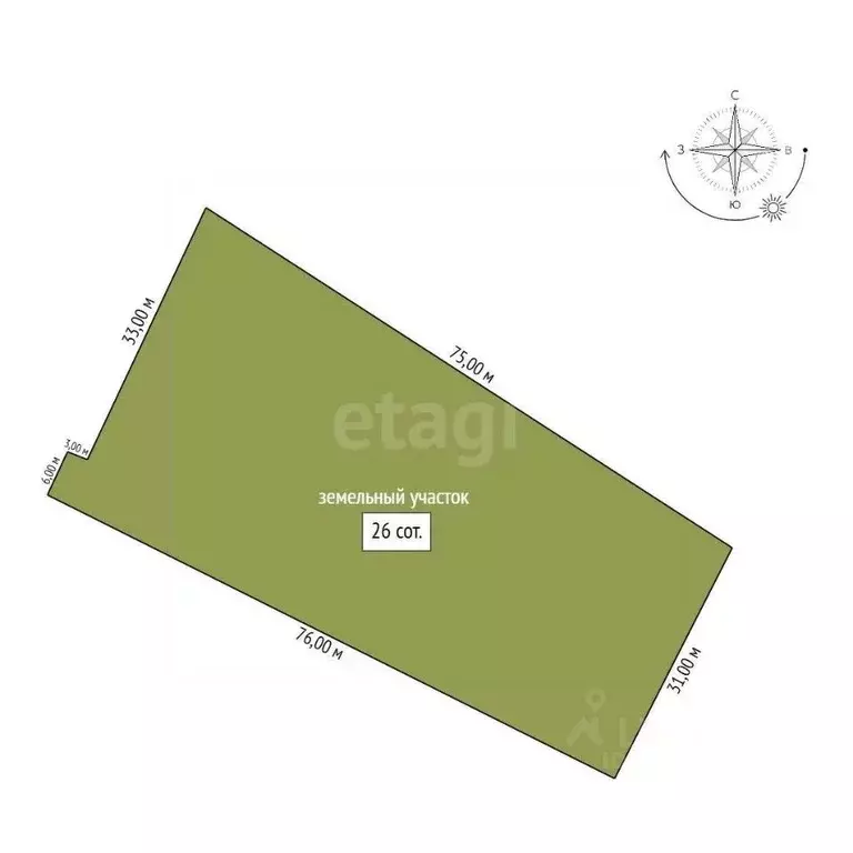 Участок в Амурская область, Благовещенский район, с. Чигири Садовая ... - Фото 2