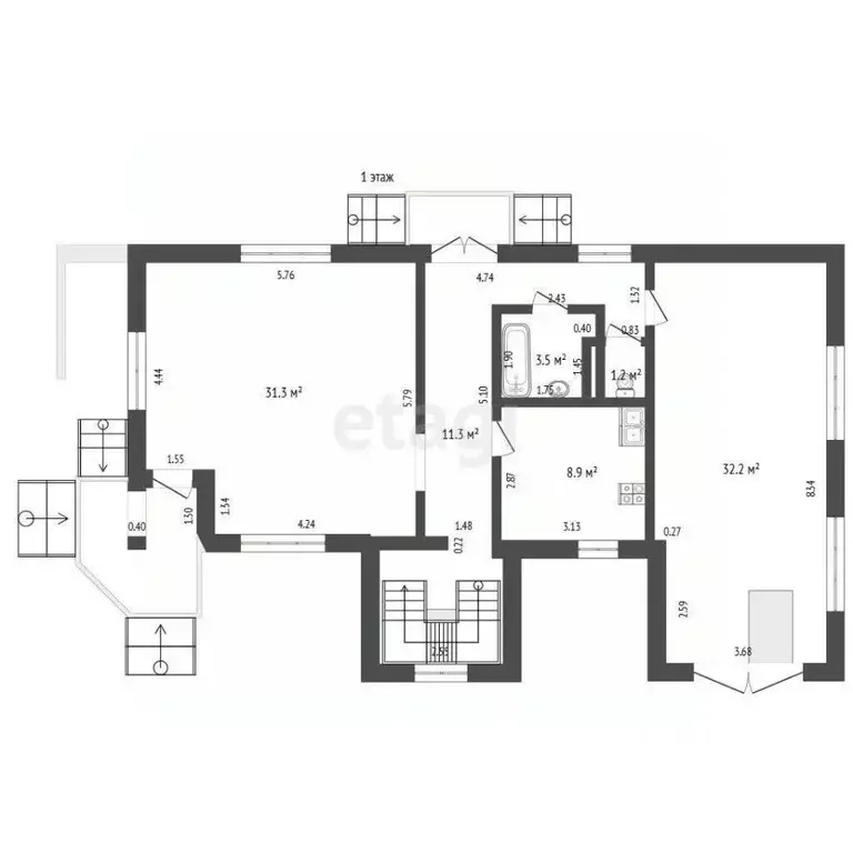Дом в Калининградская область, Гурьевск Луговая ул., 5Б (261 м) - Фото 2