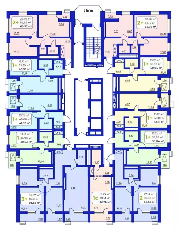 2-комнатная квартира: Уфа, Айская улица, 49 (54.8 м) - Фото 2