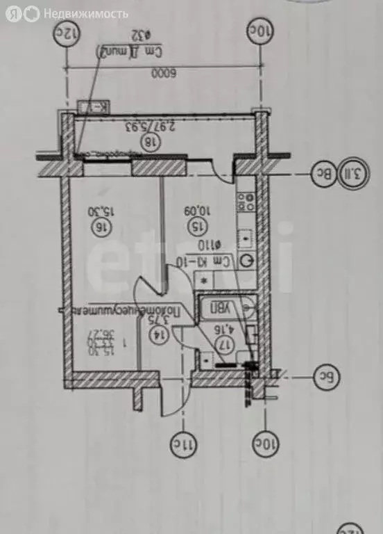 1-комнатная квартира: Казань, улица Николая Ершова, 66В (33.1 м) - Фото 1