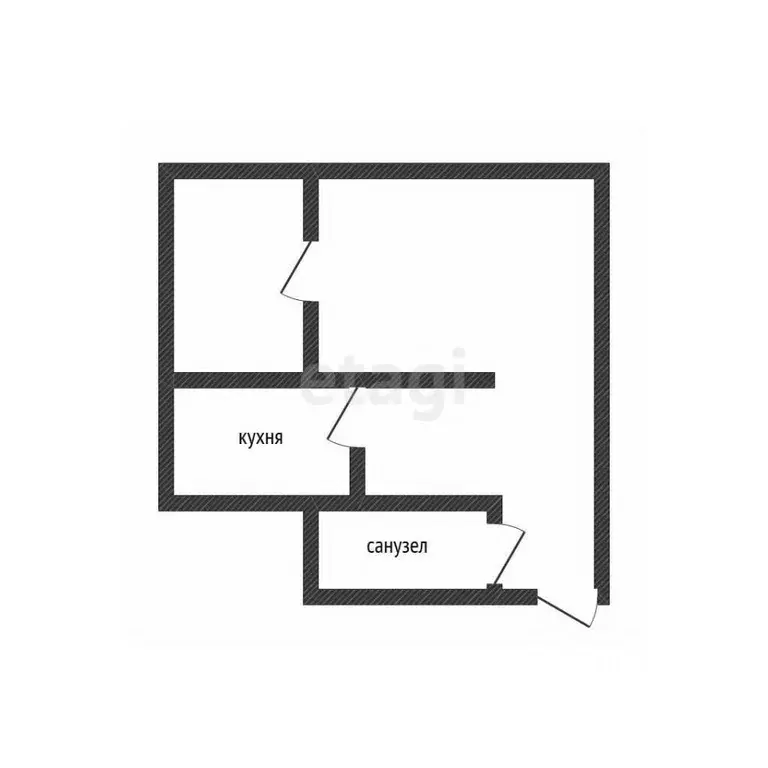 2-к кв. Курская область, Курск Станционная ул., 40 (31.0 м) - Фото 1