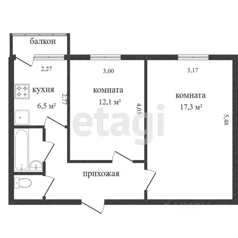 2-к кв. Белгородская область, Шебекинский муниципальный округ, с. ... - Фото 2