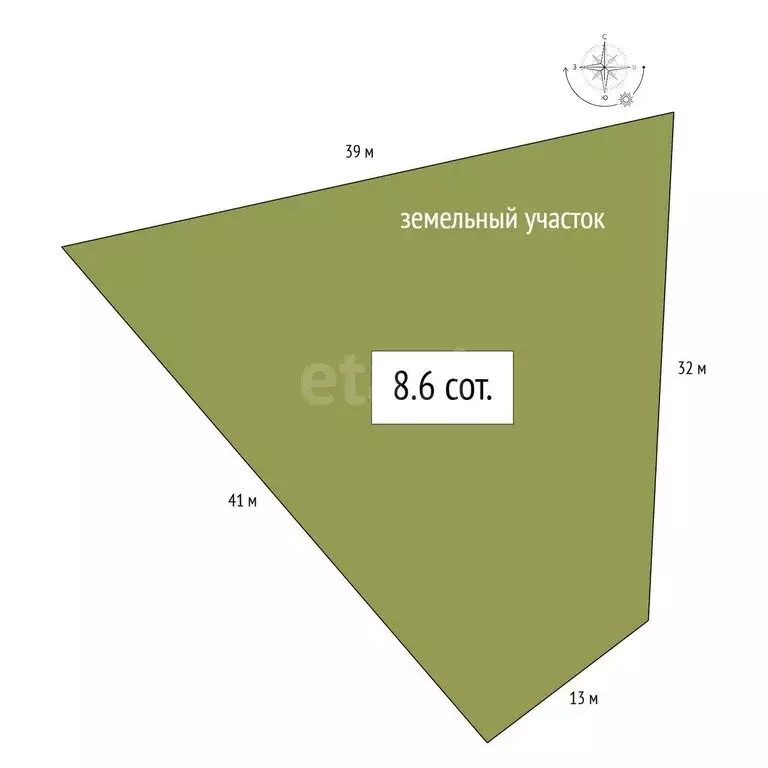 Участок в Искитим, Южная улица (8.6 м) - Фото 1