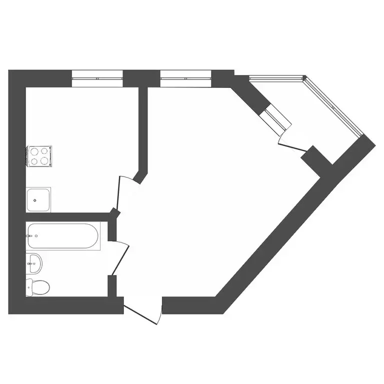 1-комнатная квартира: Тюмень, улица Щербакова, 90 (39.1 м) - Фото 1