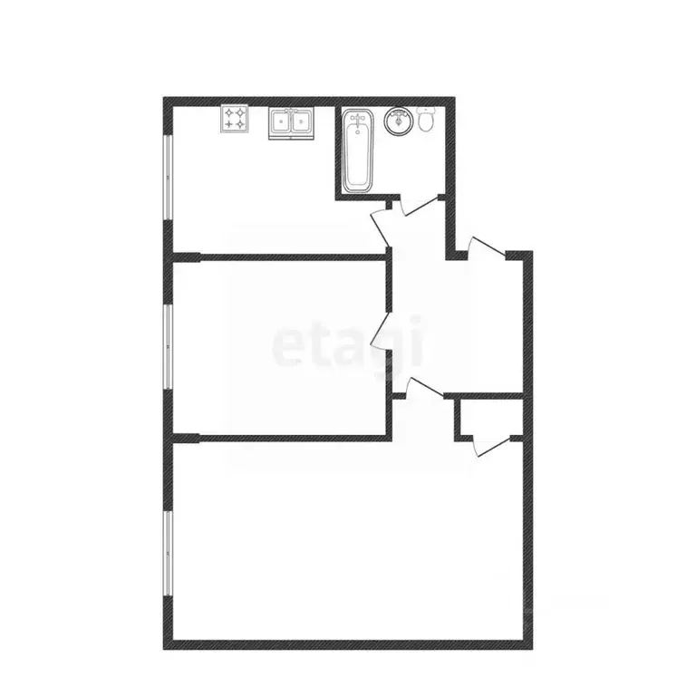 2-к кв. Калужская область, Калуга ул. Суворова, 158 (43.6 м) - Фото 2