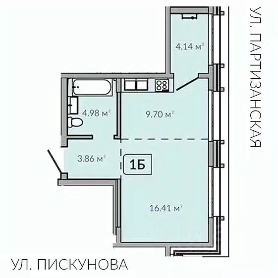 1-к кв. Иркутская область, Иркутск Байкальская ул., 91 (38.72 м) - Фото 0