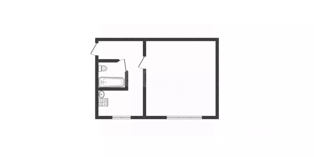 1-к кв. Костромская область, Нерехта ул. Гайдара, 2 (33.2 м) - Фото 1