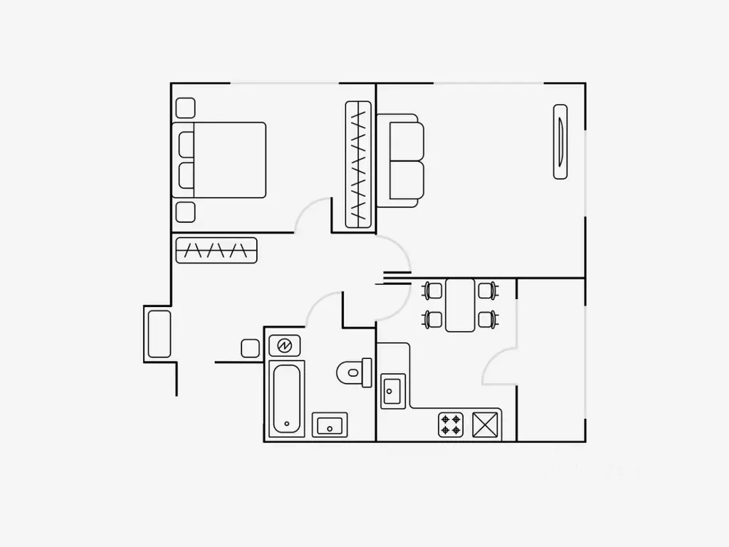 2-к кв. Москва ул. Берзарина, 30 (59.0 м) - Фото 2