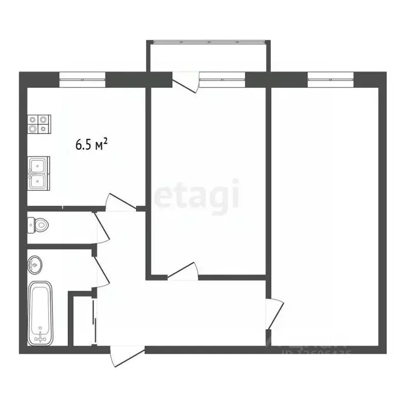 2-к кв. Москва Неманский проезд, 5К1 (45.6 м) - Фото 1