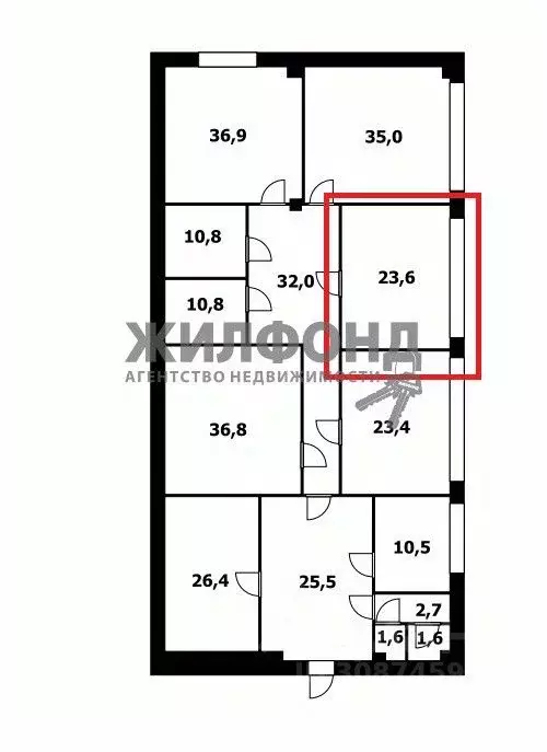 Офис в Новосибирская область, Новосибирск Станционная ул., 60/1 (24 м) - Фото 1