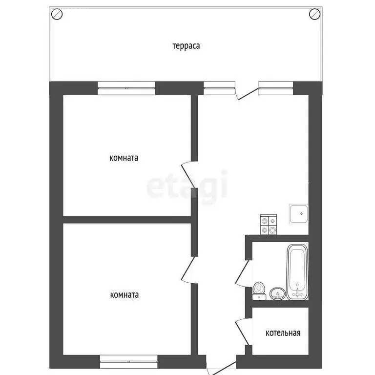 Дом в Тюменская область, Нижнетавдинский муниципальный округ, деревня ... - Фото 1