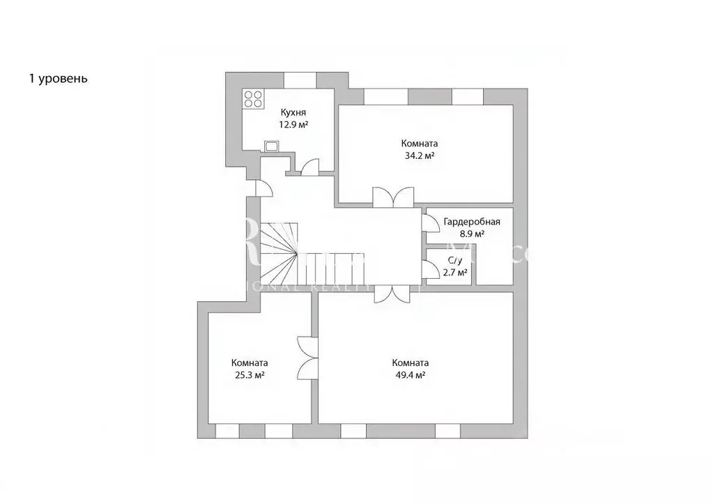 6-к кв. Москва ул. Знаменка, 13С1 (380.0 м) - Фото 1