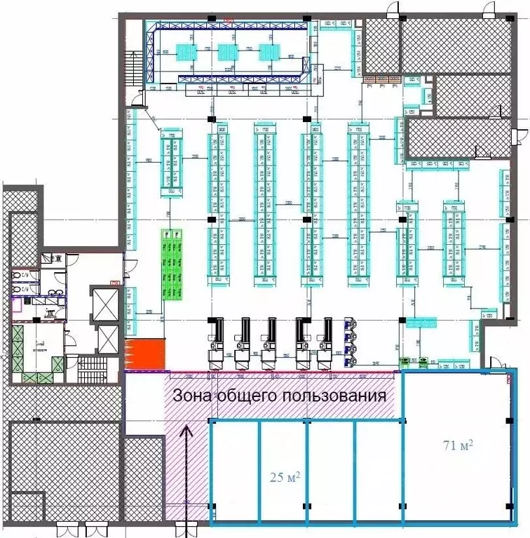 Торговая площадь в Московская область, Мытищи ул. Мира, 26А (71 м) - Фото 1