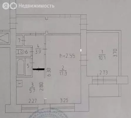 2-комнатная квартира: Пермь, улица Куйбышева, 9 (44.3 м) - Фото 1