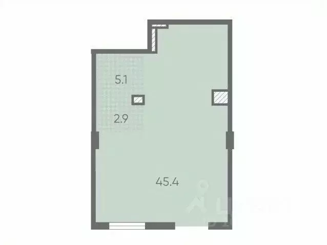 Офис в Санкт-Петербург Партизанская ул., 5 (53 м) - Фото 1