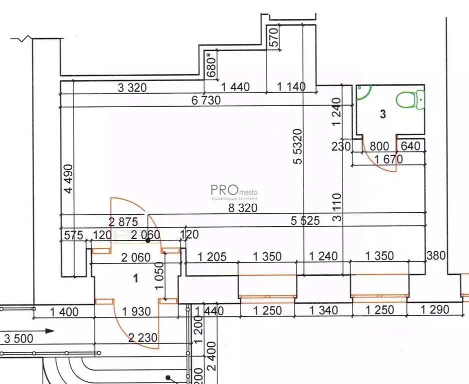 Торговая площадь в Московская область, Подольск Октябрьский просп., 3 ... - Фото 2