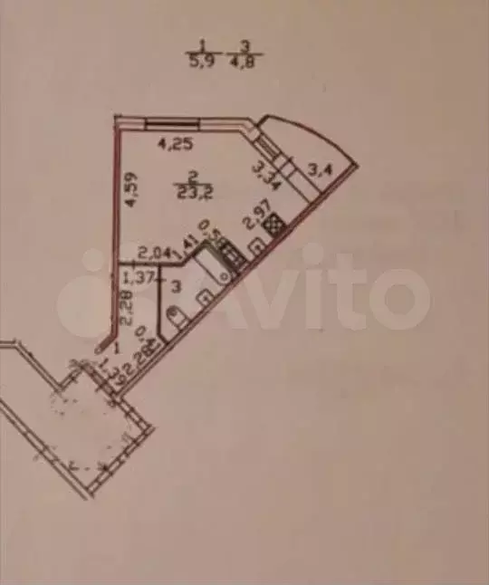Квартира-студия, 33,9 м, 12/16 эт. - Фото 0