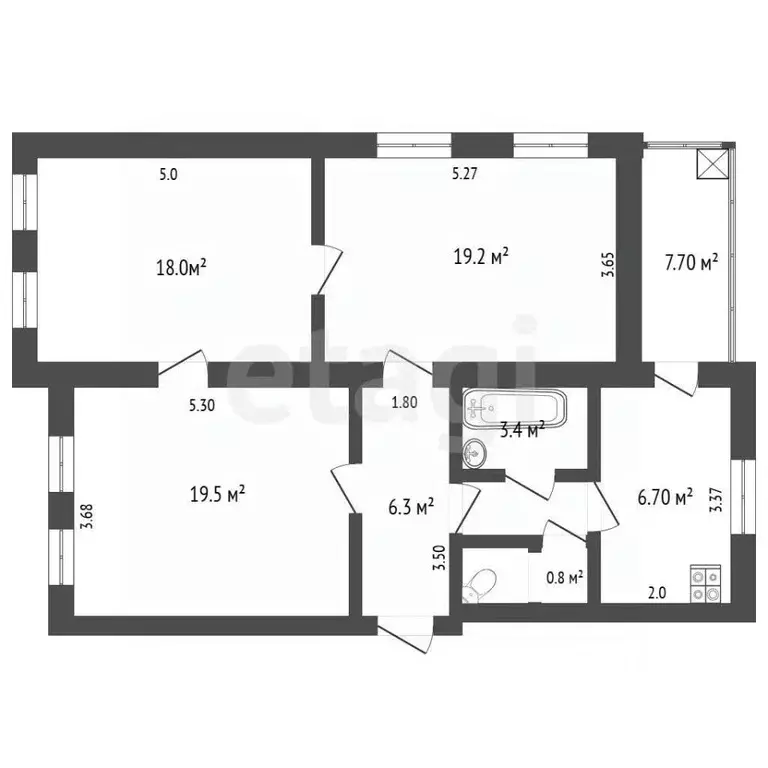 3-к кв. Крым, Феодосия ул. Ленина, 1 (77.2 м) - Фото 2