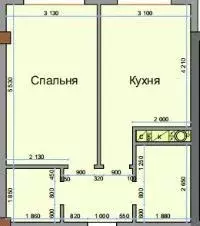 1-к кв. Кабардино-Балкария, Нальчик ул. Героя России Т.М. Тамазова, 5 ... - Фото 1